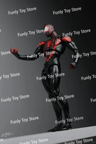 I lager Ct Toys Spiderman Miles Morales Mafex 092 Spider-Man Figur Shf Spider-Man Anime Actionfigur Figur Modell Presentleksaker 6 best sales Miles Morales leksaksfigur - №1
