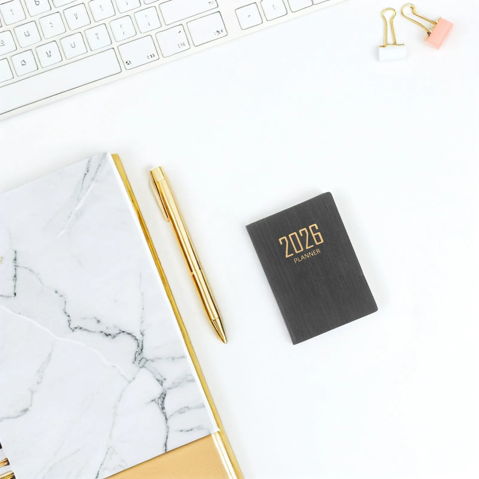 

2026 Mini Planner Pocket Daily Weekly Monthly Calendar Notebook Small Agenda for Students Professionals Travel Office