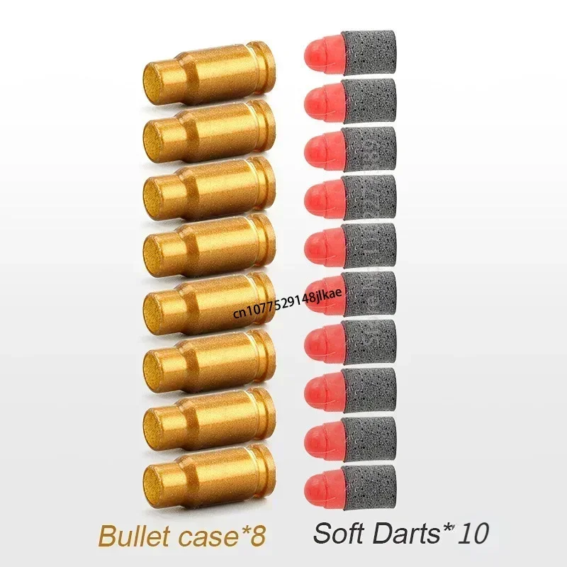 Soft Bullet Toy Pistol para crianças e adultos, Shell ejetado armas, espuma de dardos, Blaster, manual, Airsoft arma, silenciador, M1911