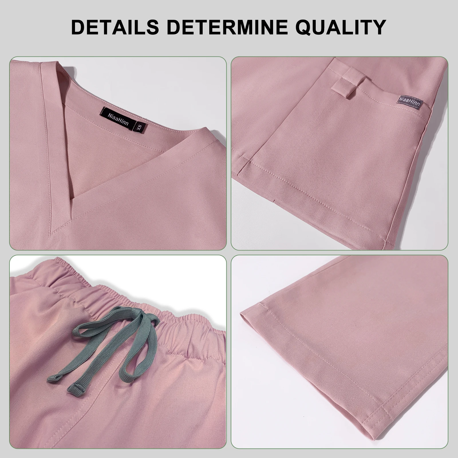 Hospital Uniforms Scrubs Doctor Clinical Uniform Woman Nurse Accessories for Work Unisex Hot Sales Dental Scrub Surgical Uniform