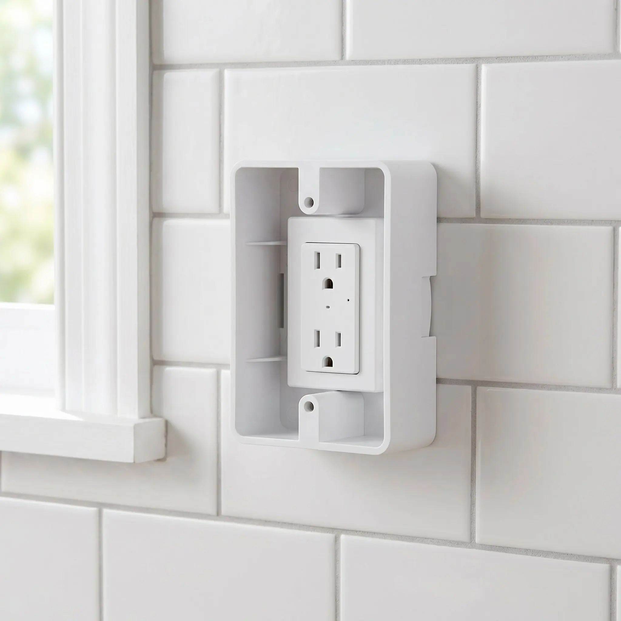 10Pcs Surface Mount Electrical Outlet Box Plastic Junction Box for Wall Wiring Connection Drywall Installation Case for Loose