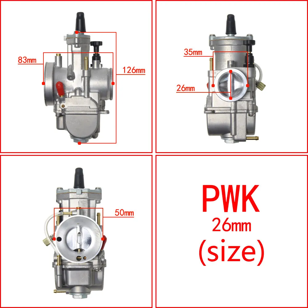 Off-road motorcycle carburetor PWK 24 26 28 30 32 34mm ATV Racing