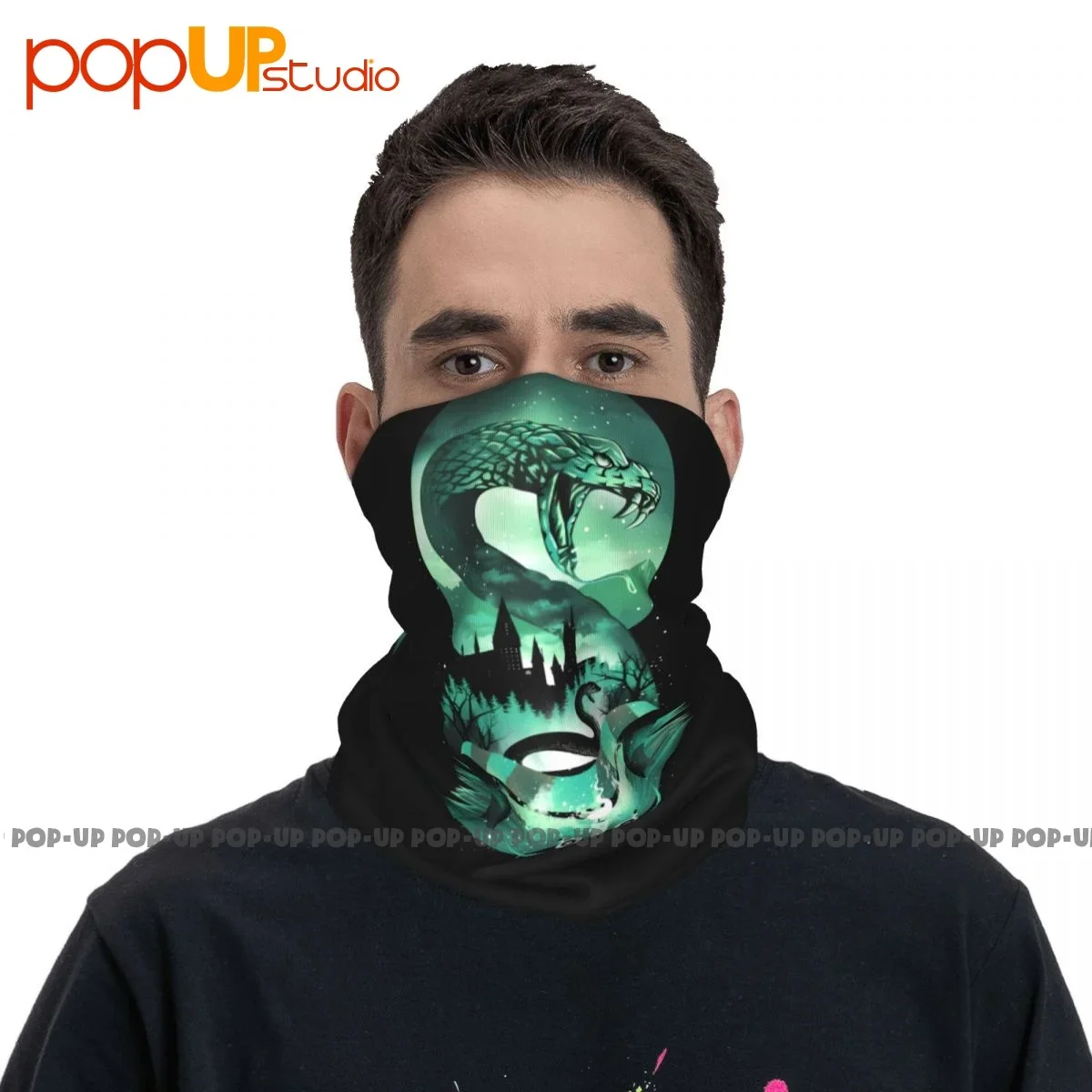 Casa da Sonserina Viper Neck Gaiter, Lenço Bandana, Máscara Facial