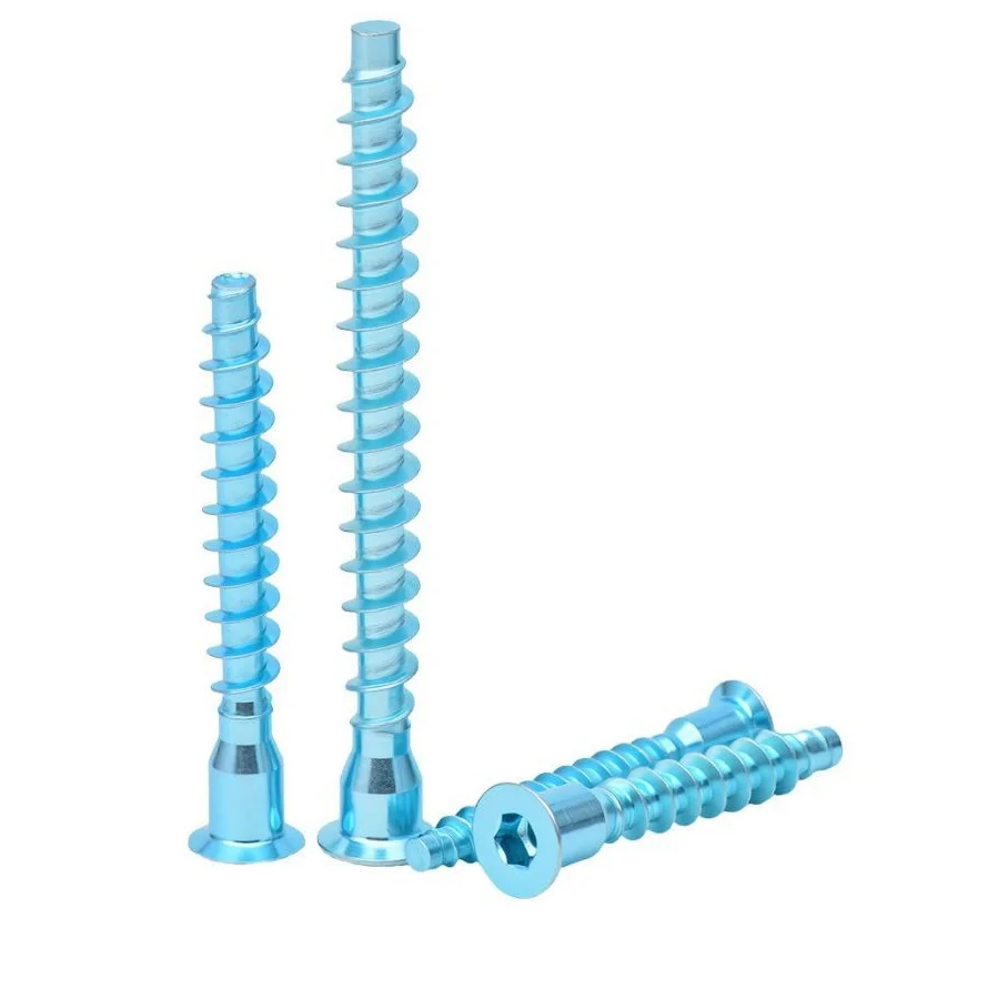 Confirmat Screws Hex Socket Drive For Furniture Cabinet Connecting Assembling