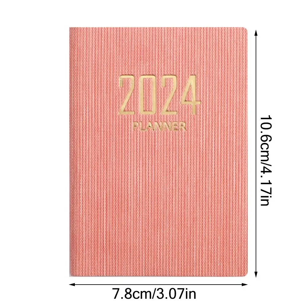 2024 A7 Mini Portable Agenda Book Diary Weekly Planner Notebooks To Do List English Notepad With Calendar School Office Supplies