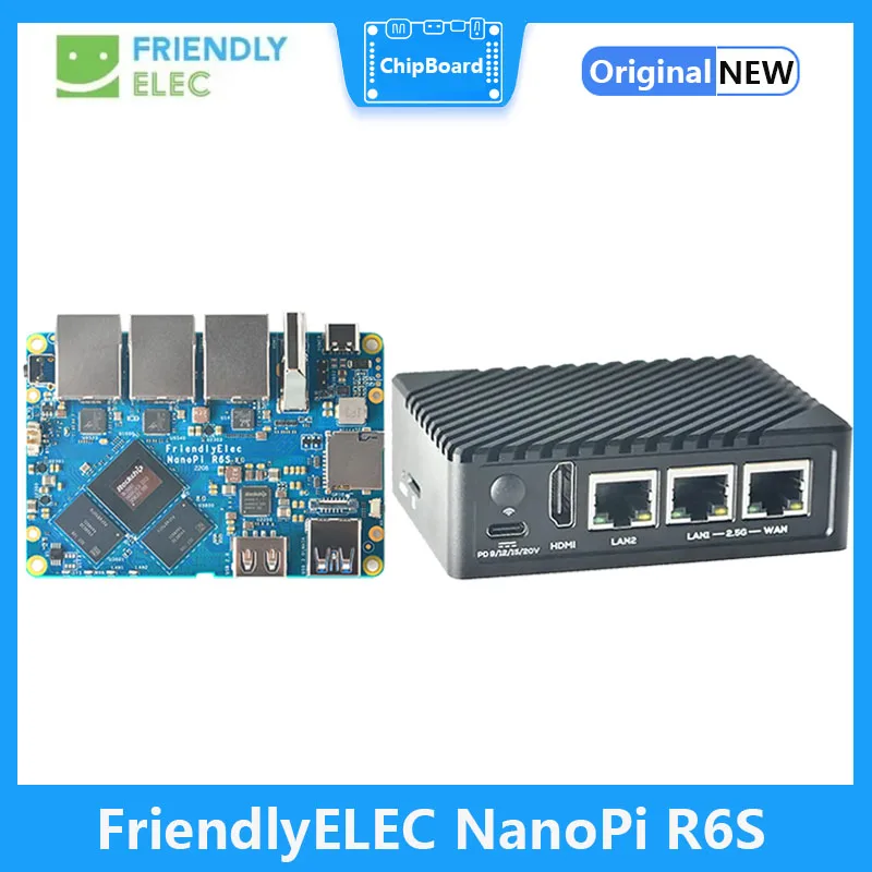 NanoPi R6S RK3588S 8GB DDR4 32GB eMMc 2.5G eth ubuntu debian FriendlyWrt