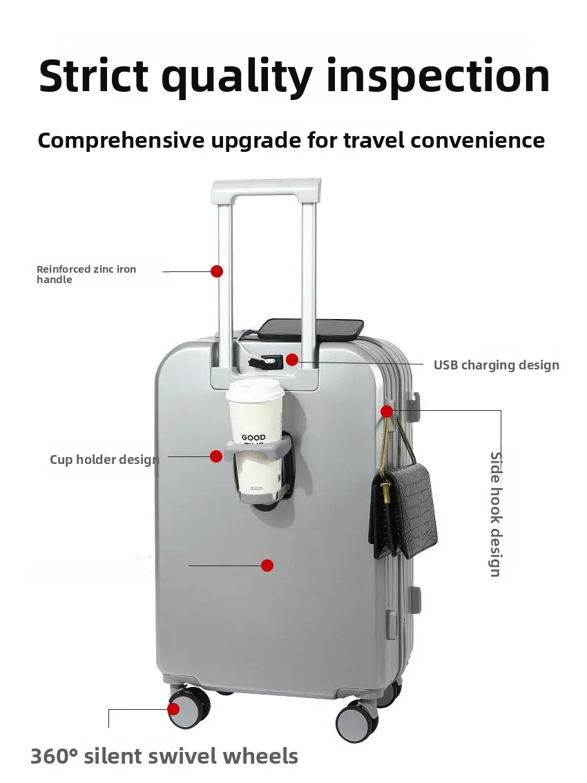 durable-20-inch-luggage-suitcase-with-cup-holder-four-wheel-rotation-password-lock-travel-bag-for-students-fashionable-carry-on