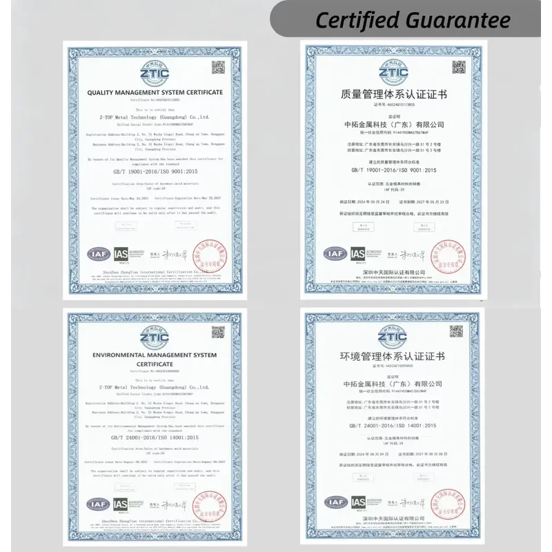 High Speed Ejection Device Z-TOP Precision Accelerated Thimble Mold Parts Steel Nitriding for Plastic Injection Molding