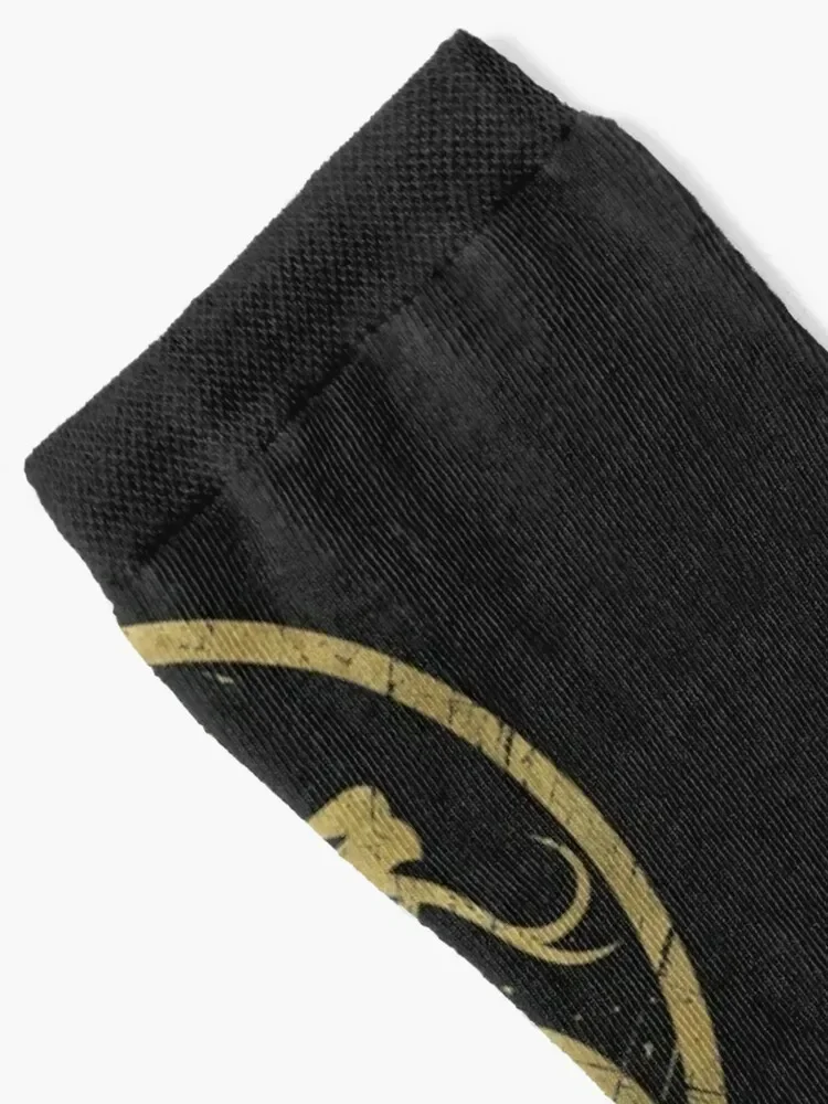 Mortal Kombat - Vintage Gold Socks sheer soccer anti-slip Wholesale Socks Women's Men's