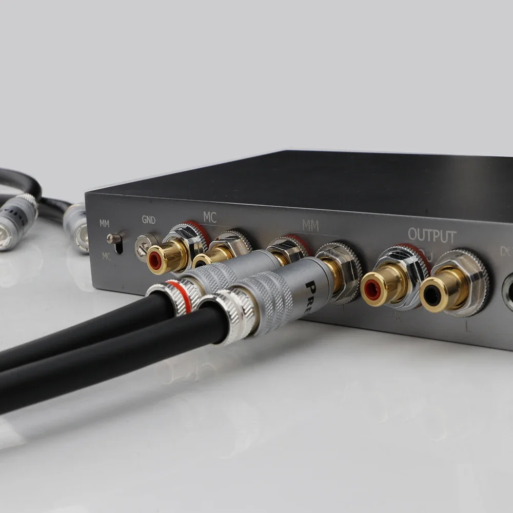 Высококачественный посеребренный кабель RCA OCC с позолоченной штекерной вилкой RCA Аудиоудлинитель