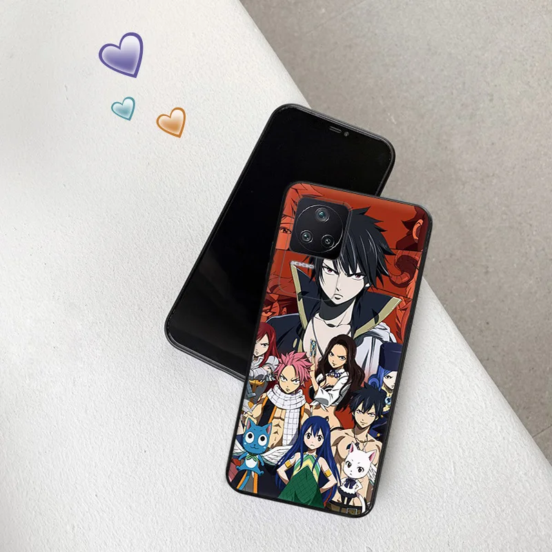 Anti-Drop Soft Phone Case For Xiaomi Poco x5 5G x4 x3 pro f1 f3 gt f4 f5 m5 m4 m3 c40 c50 c51 Fashion Fairy Tail Anime Cover