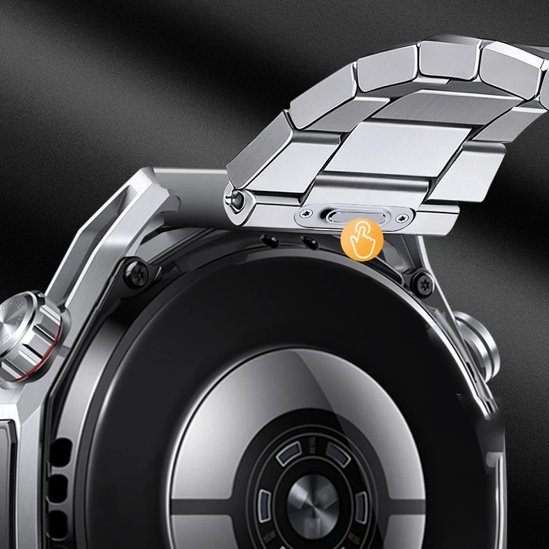 22-mm-Armband aus Titan für die HUAWEI WATCH Ultimate 2, mit Schnellverschluss, passend für Huawei Watch 5, 4/GT 7 Pro, GT6, 5, 4, 3, 2, 46 mm. – Detail 7