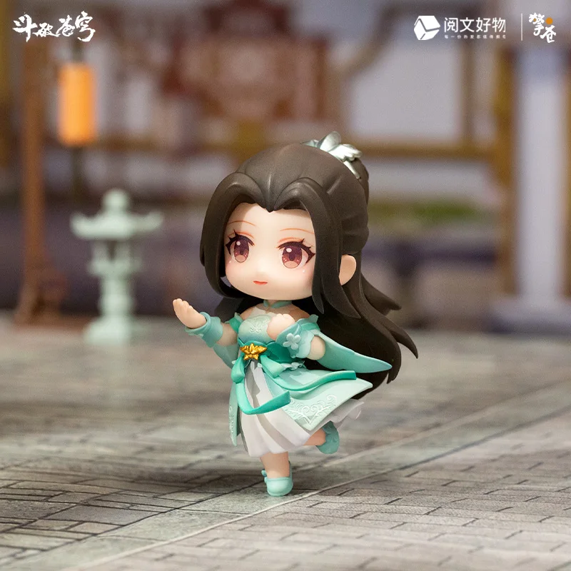 

Genuine Qingcang Battle Through The Heavens Xiao Xun'Er Q Edition Figure Collect Model Anime Peripheral Desktop Decoration Gift