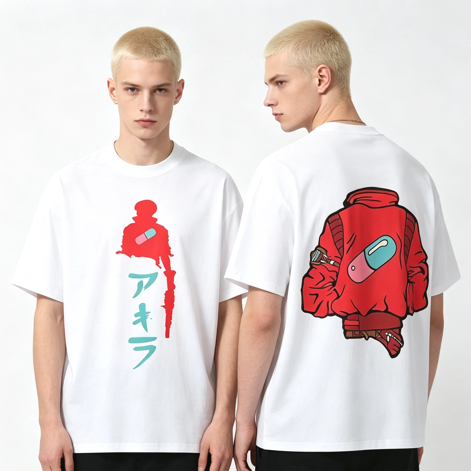 2026 Hot Sale  Anime Akira Manga T-shirt Y2K Unisex Soft Cotton Short Sleeve ONeck Loose Fit Street Fashion Daily Wear Tops