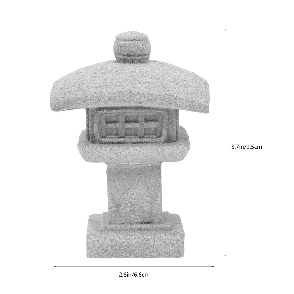 مقلد برج تشانغ معبد تمثال غرامة الحرفية حديقة ديكور بونساي ملحق مصغرة سطح المكتب المنزلي زخرفة الصينية #4