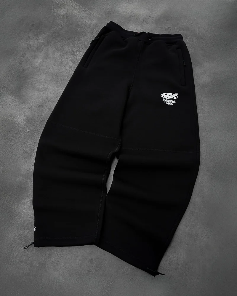 Y2k سراويل رياضية غير رسمية للرجال على الموضة العصرية ملابس هيب هوب ريترو للزوجين سراويل واسعة الساق كبيرة الحجم عالية الخصر #5