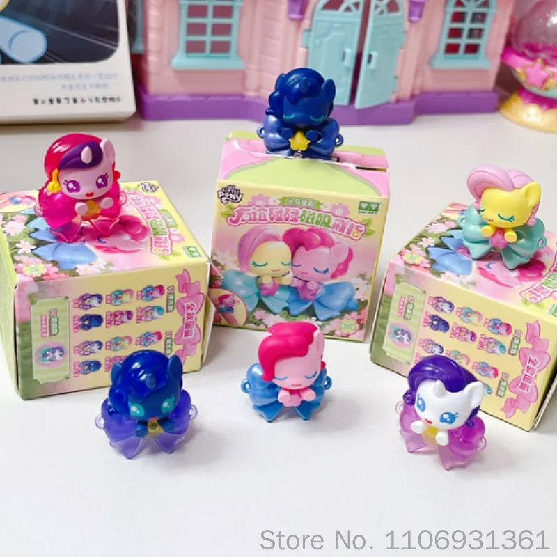 

Original My Little Pony Friendship Click Magnetic Rings Blind Box Interactive Jewelry Toy Holiday Gift Ornament For Anime Fans