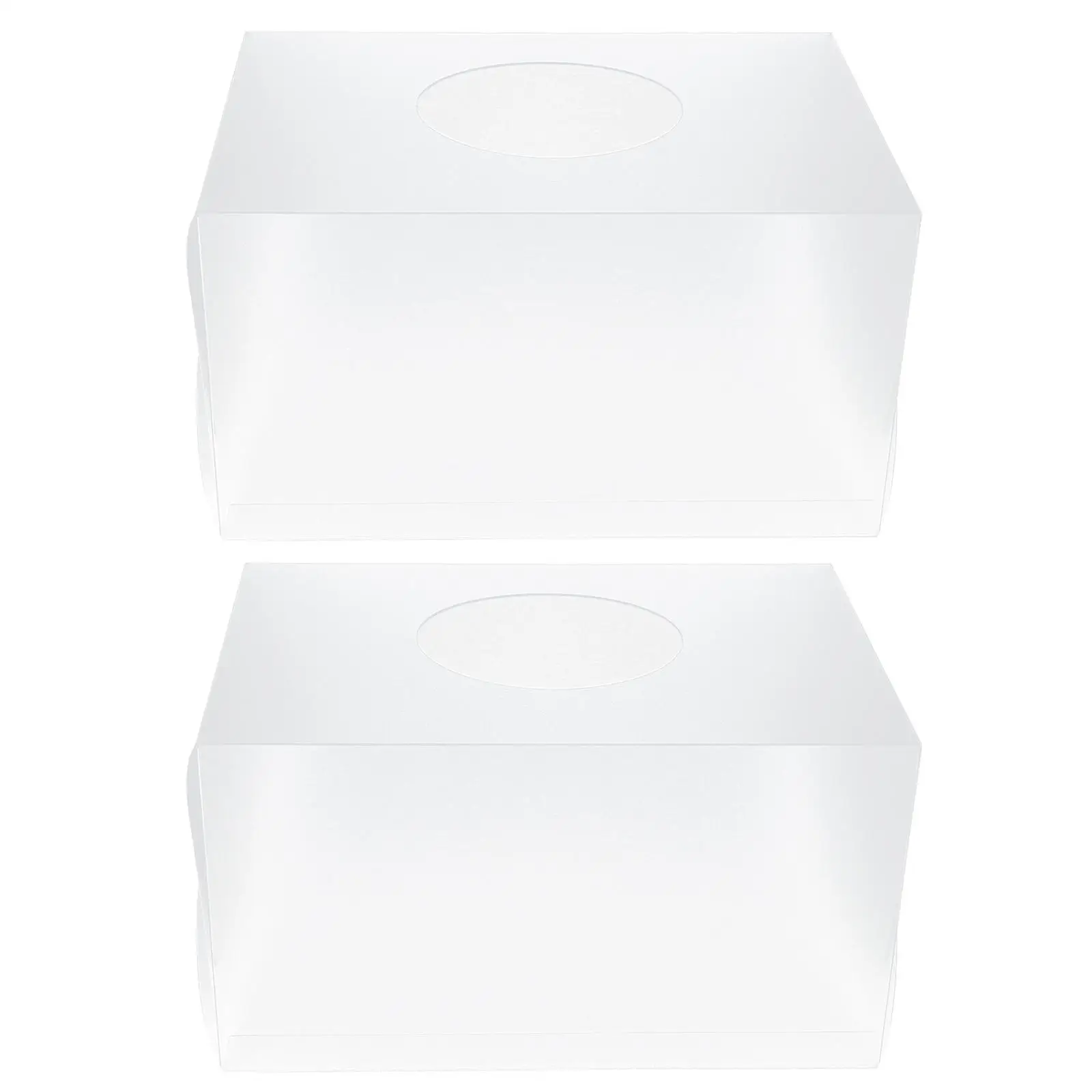 

2 Pcs Lottery Box Clear Transparent Acrylic Raffle Boxes Slot Ballot Ticket Storage Bin Promotional Office Sturdy