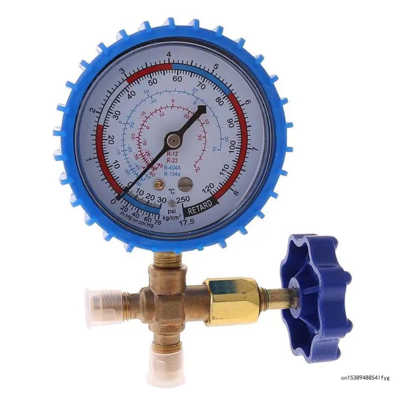 220PSI 500PSI Professional Air Conditioning Refrigerant Recharge Pressure Gauge Manometer