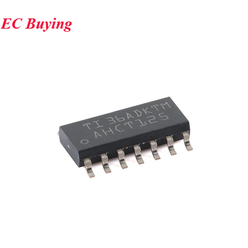 10pcs/2pc SN74AHCT125 SN74AHCT125DR 74AHCT125 74AHCT125D AHCT125 SOIC-14 Quad Bus Buffer Gate Chip IC Integrated Circuit SMD