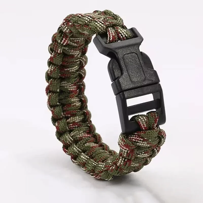 23cm Seven Core Paracord Escape Outdoor Emergency Plaited Rope EDC Camping Survival Saving Bracelet Tools Umbrella Rope Bracelet