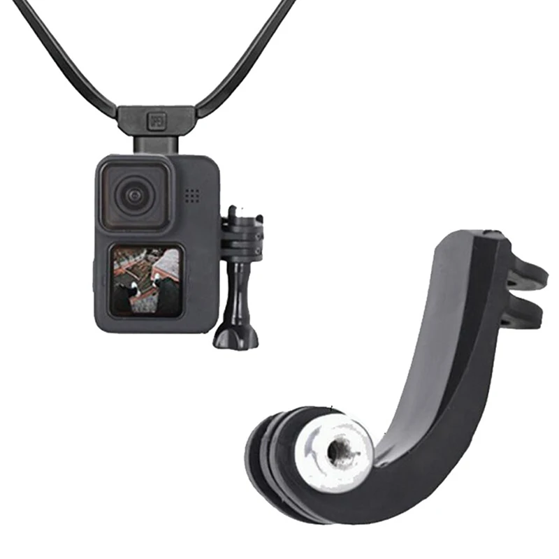 1Pc Hanging Neck Bracket Action Camera Vertical Bracket Adapter for Go-pro 11Mount Camera Vertical Mount Adapter Accessory