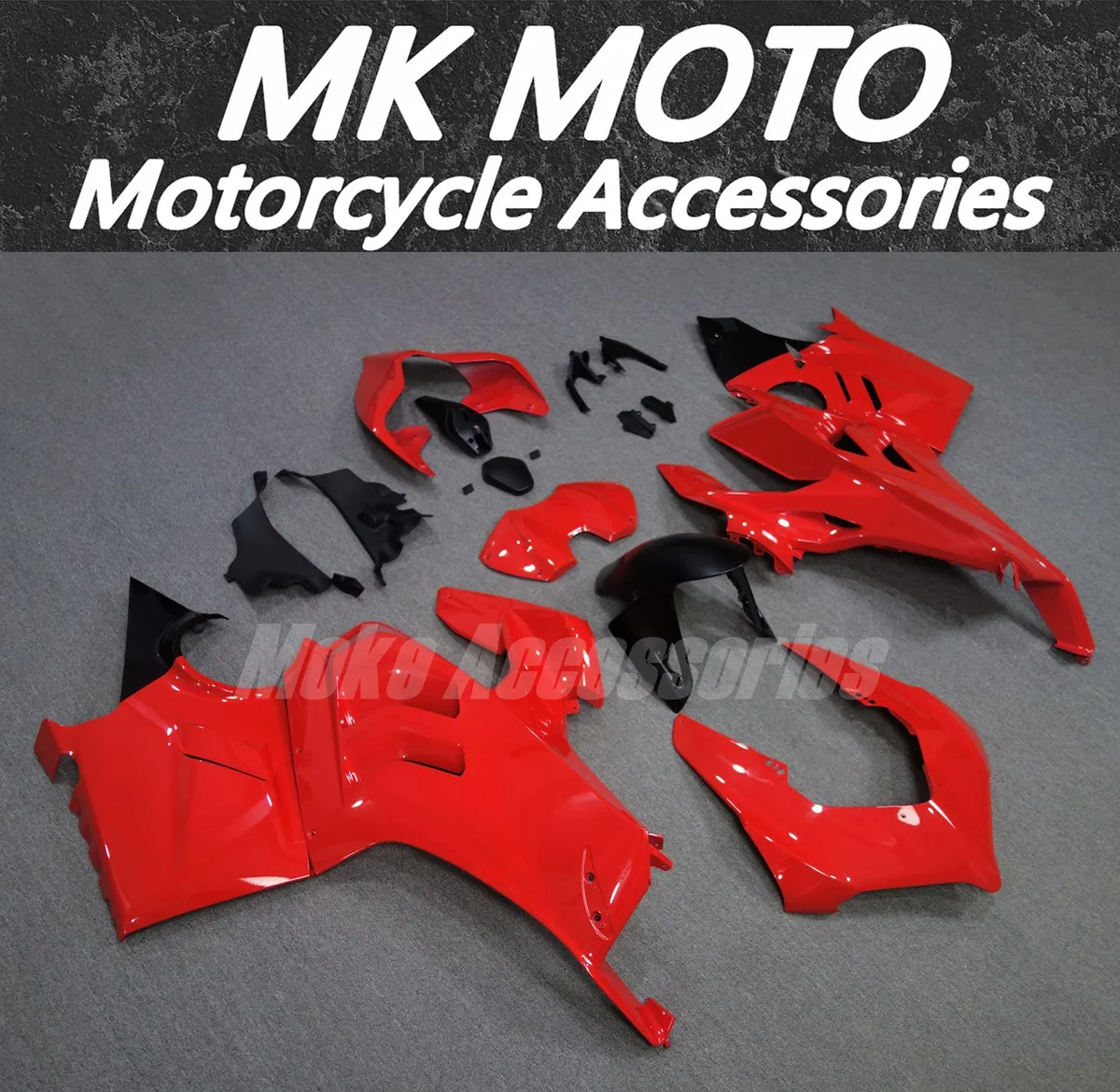 

Комплект обтекателей для Panigale V4S V4R 2023-2024, высококачественный литой пластик ABS, красный цвет