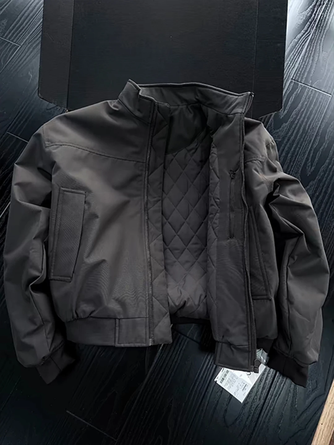 

Утепленная хлопковая куртка для мужчин, зимнее пальто в американском стиле, износостойкая рабочая одежда, теплая, с длинными рукавами, на молнии, цветная