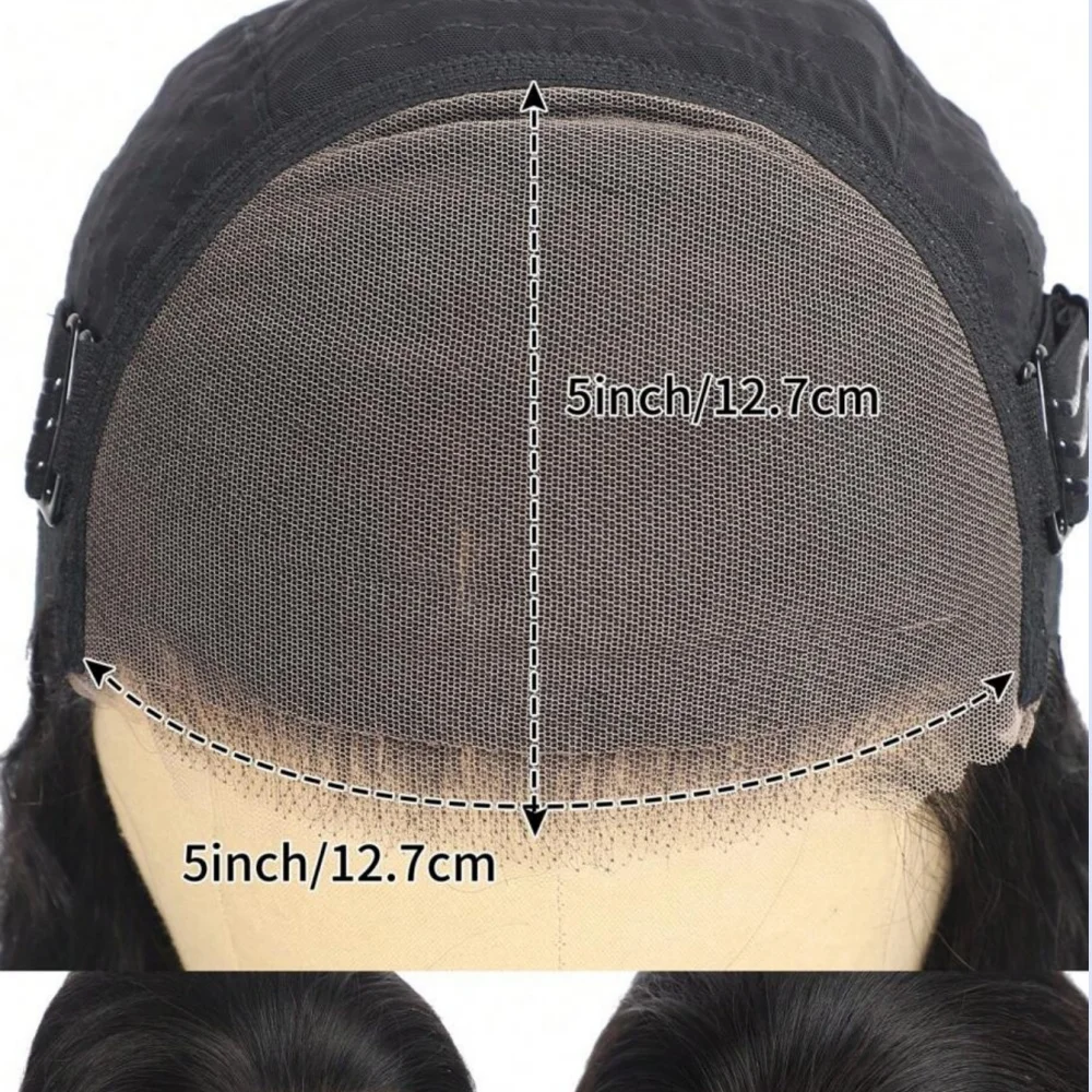 5×5 Body Wave Pre Geplukt Lijmloze Kant Frontale Menselijk Haar Pruiken Transparant 220 Dichtheid Natuurlijke Kleur Kant voor Pruik Voor Vrouwen 1B