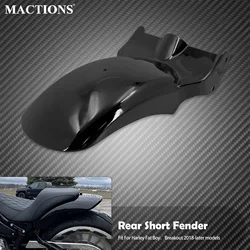 Motorcycle Rear Short Fender Mudguard Cover Without Light For Harley Softail FXDR Breakout Fat Boy 2018 2019 2020 2021 2022 2023