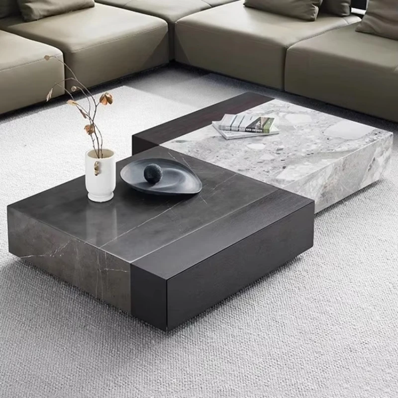 

Living room new design luxury storage coffee table wooden rectangular coffee table