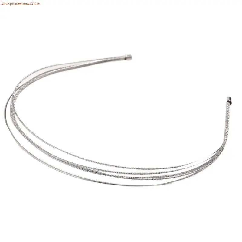 F92D Lightweight Metal Hairband Korean Hair Hoop Design Headgear For Women Comfortable Daily Use Nonslip Fit