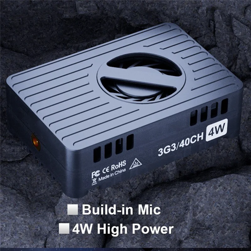 【Sleek Design】REAPER EXTREME 3.3G 4W VTX 40CH FPV Video Transmitter Module Build-In Mic 9-36V For Long Range FPV Racing Drone