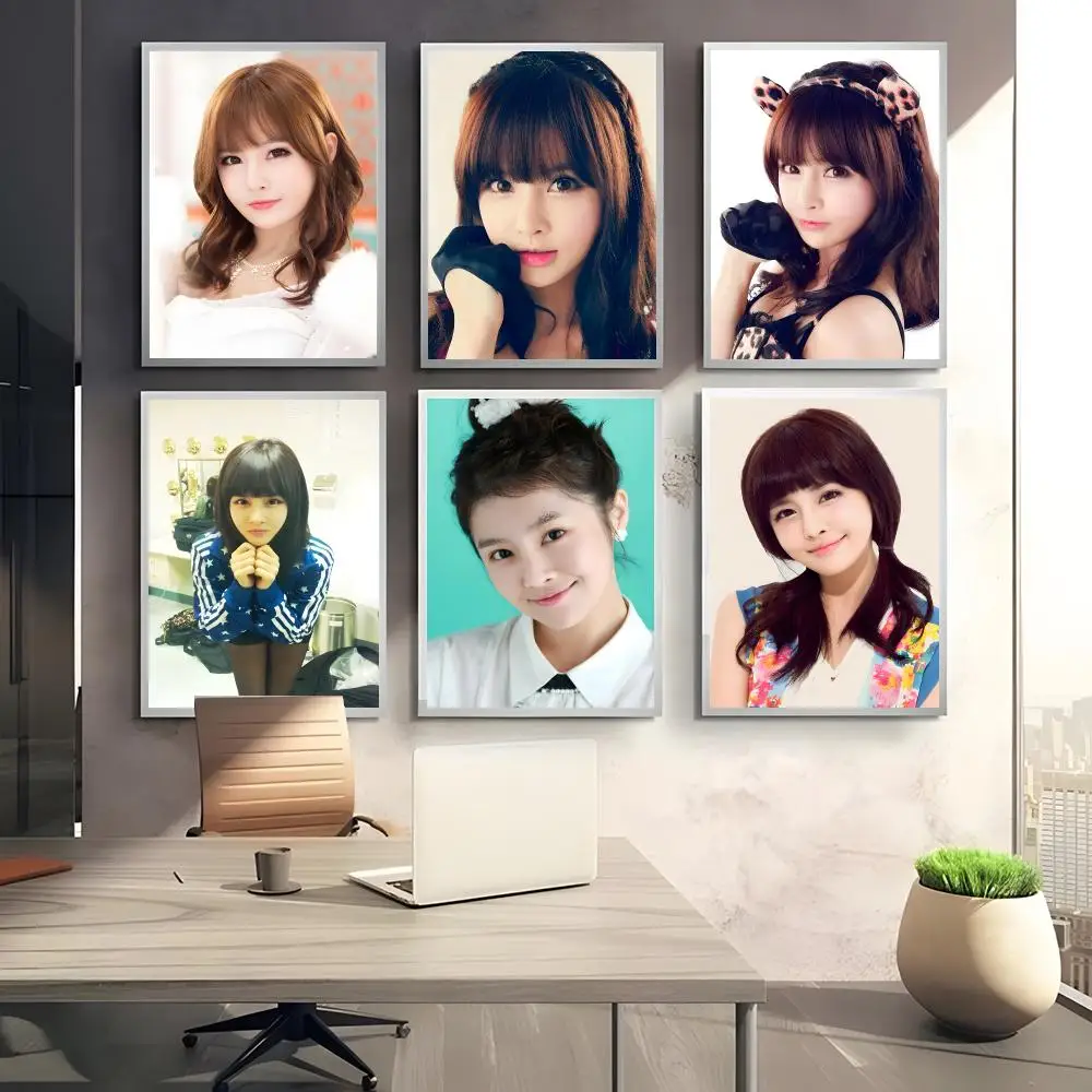 Retro Sweet Vocalist J-Jeon Bo ram Poster Sticky Waterproof Coffee House Bar Room Wall Decor Gift