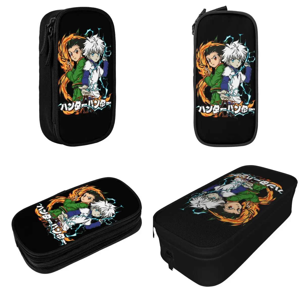 Anime Hunter X Hunter Pencil Case Cute Pen Holder Bag Girl Boy Large Storage Office Gift Pencilcases