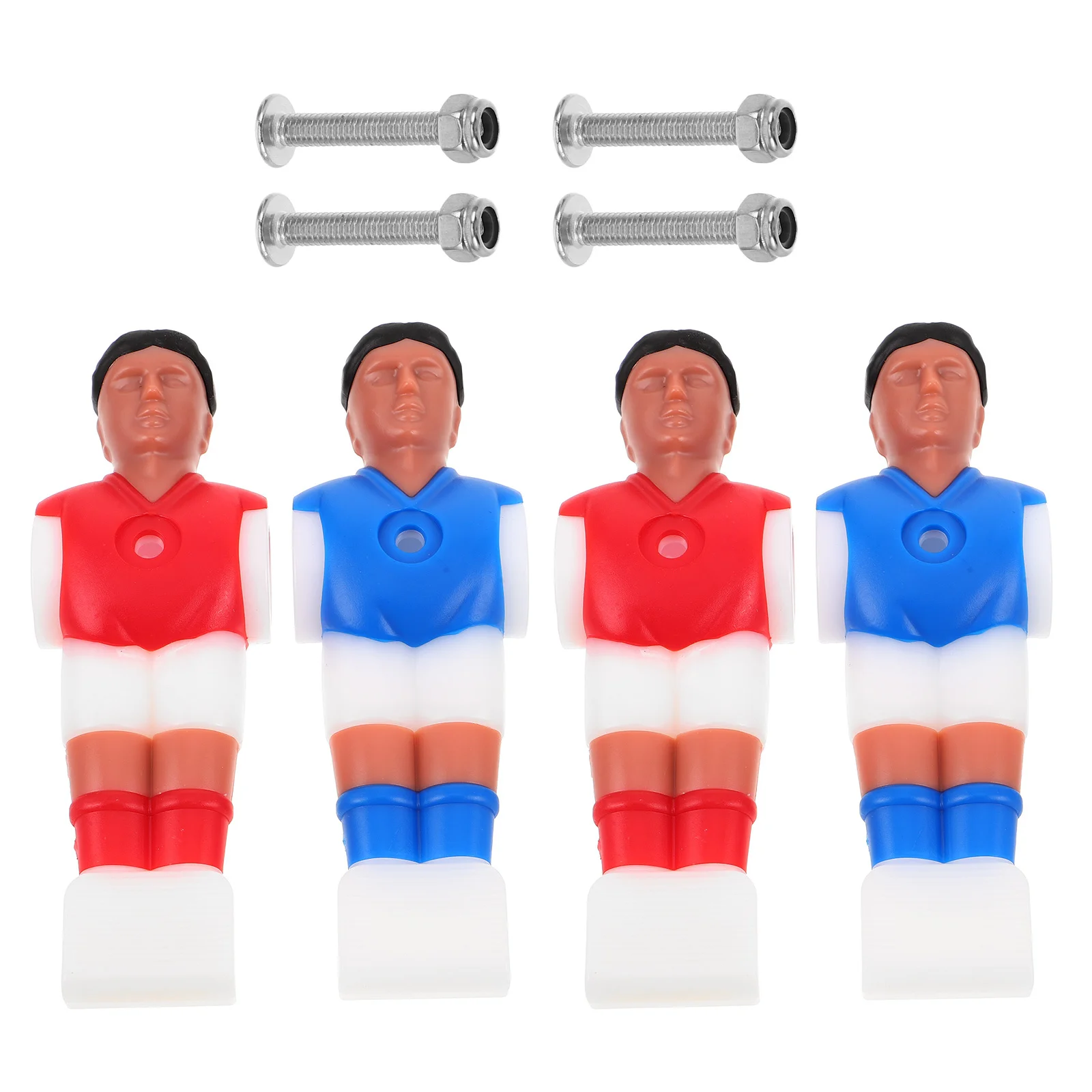 

2 Sets Table Football Machine Accessories Foosball Parts Replacement Players Mini Metal Statue