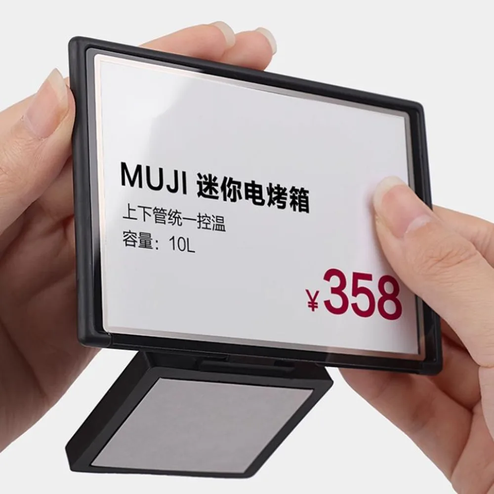 1 قطعة أبيض أسود أكريليك علامة السعر الإطار متجر تجميل الشاي النبيذ شارة السعر تسمية المنتج شارة السعر عرض حامل #3