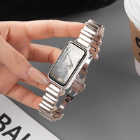 Stainless Steel Loop for Huawei Band 10/9/8 Strap High Quality Bracelet for Huawei Band 9 Correas Irregular for Huawei 8/9 Belt