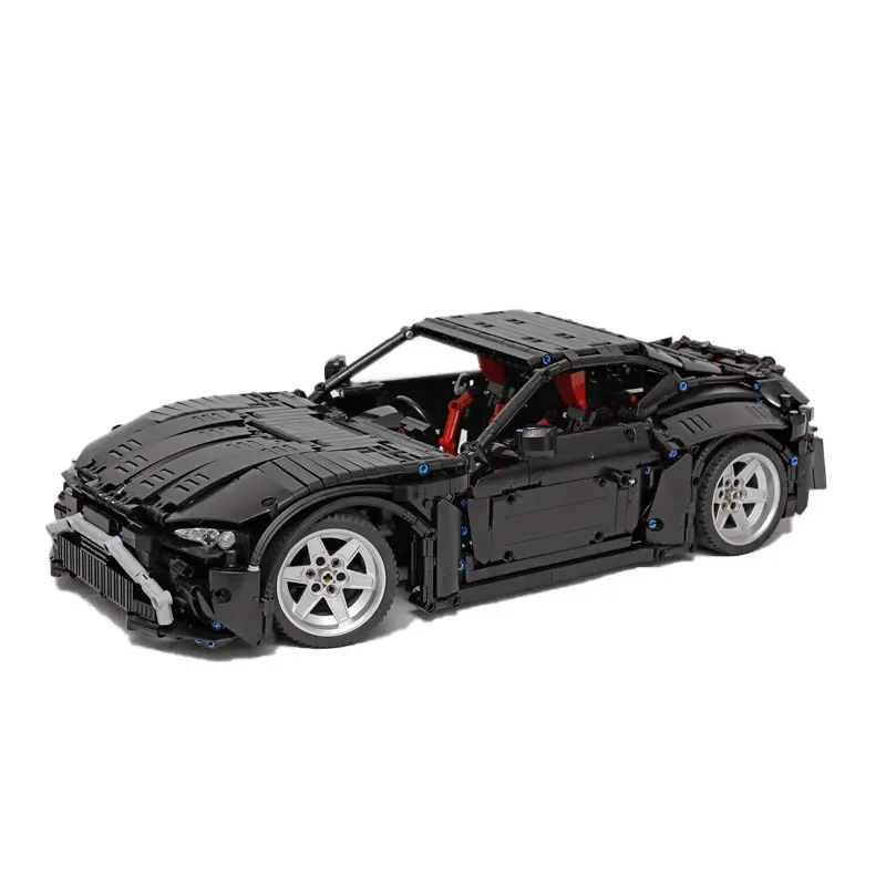 MOC-69993 Zwart Gt Supercar 1:10 Bouwsteenmodel • 3053 Onderdelen Bouwstenen Onderwijs Volwassen Kinderen Verjaardag Custom Speelgoed Cadeau