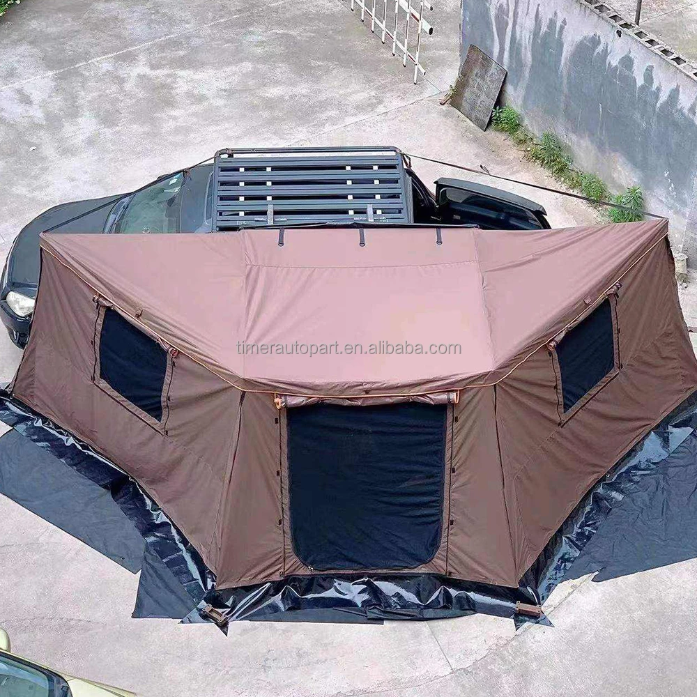

Cool Car Overland 180 Degree Side Wall Sunshade Awning 2m Foldable Free Standing Camper Van Sunshade Portable For Offroad SUV Ca
