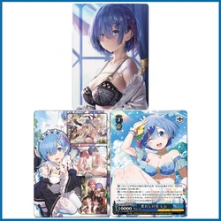 Anime Goddess Story DIY ACG Rem Ram 3D Changing Cards Premium Flash Cards Boy Games Toys Birthday Gifts Collectible Cards