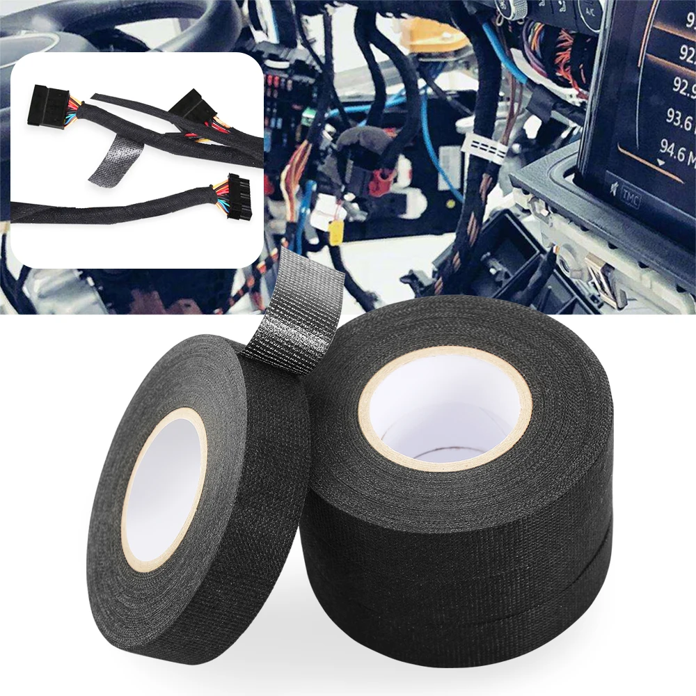 19mm Car Cable Harness Wiring Loom Protection Tape for Lada gaz Chery Geely Renault KIA FIAT 500 for toyota bmw Suzuki
