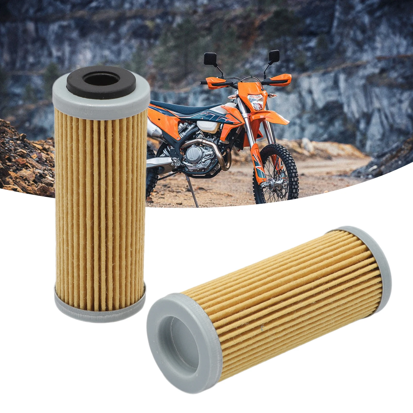 4 Pcs Motorcycle Oil Filter For KTM SX SXF SXS EXC EXC-F EXC-R XCF XCF-W XCW SMR 250 350 400 450 505 530 2007-2020 image 3