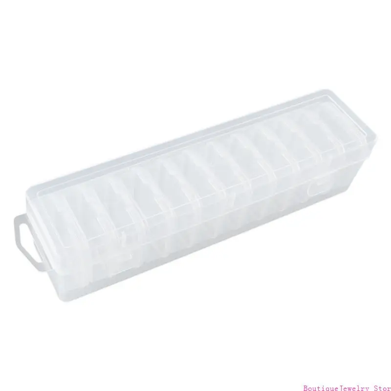 E1PE Bead Organizers Clear Plastic Storage Box For Earplugs Jewelry And Small Accessories With High Transparency