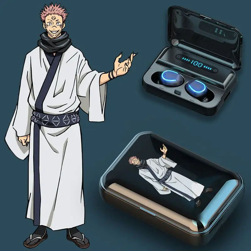 Jujutsu Kaisen Satoru Gojo سماعات رأس لاسلكية ، سماعة رأس للألعاب HiFi ، سماعات أذن للاعبين ، بلوتوث ، جودة عالية ، هدية ، IPX5