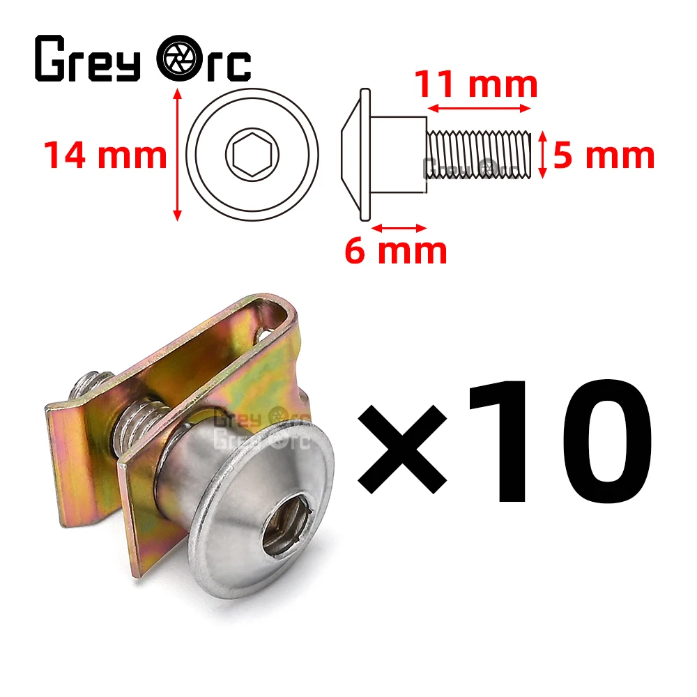 For Suzuki GSX1300R GSXS1000 GSX8S GSX8R Vstrom 250 650 800 1050 Accessories 5/10PCSM5 Guide Plate Stainless Steel Screws