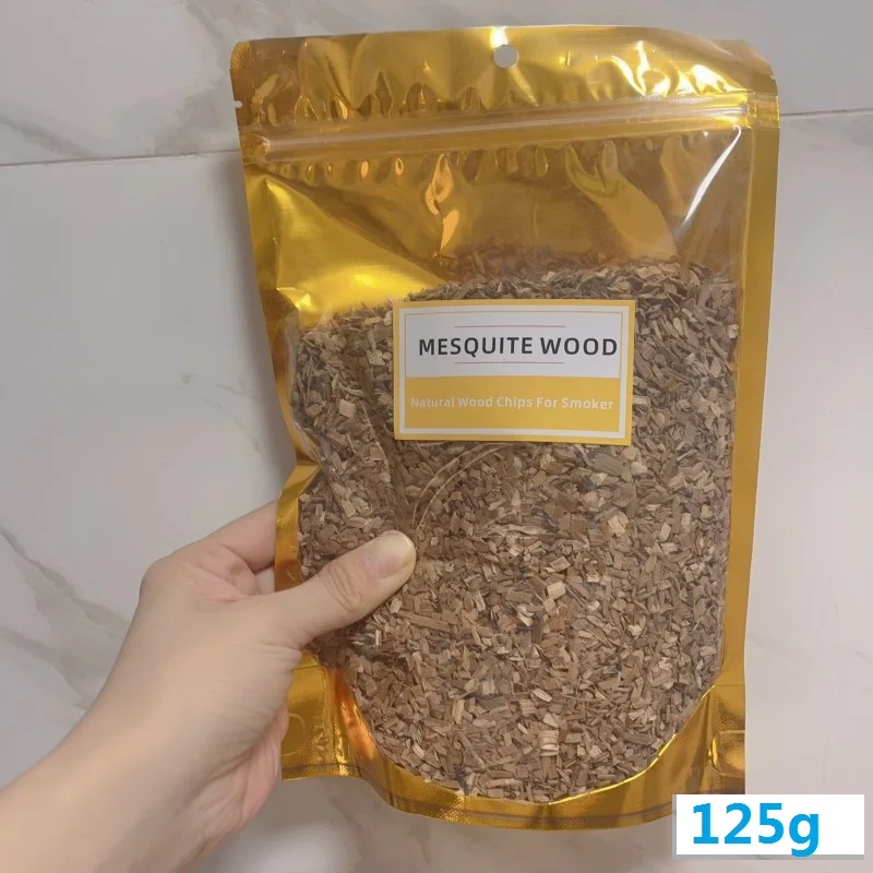BBO+1 125 g-500 g BBQ-Holzspäne, Grillzubehör, Erle, Kirsche, Buche, Birnenchip, natürliche Holzstämme für Rauchpistole, Kaltrauchergenerator 3