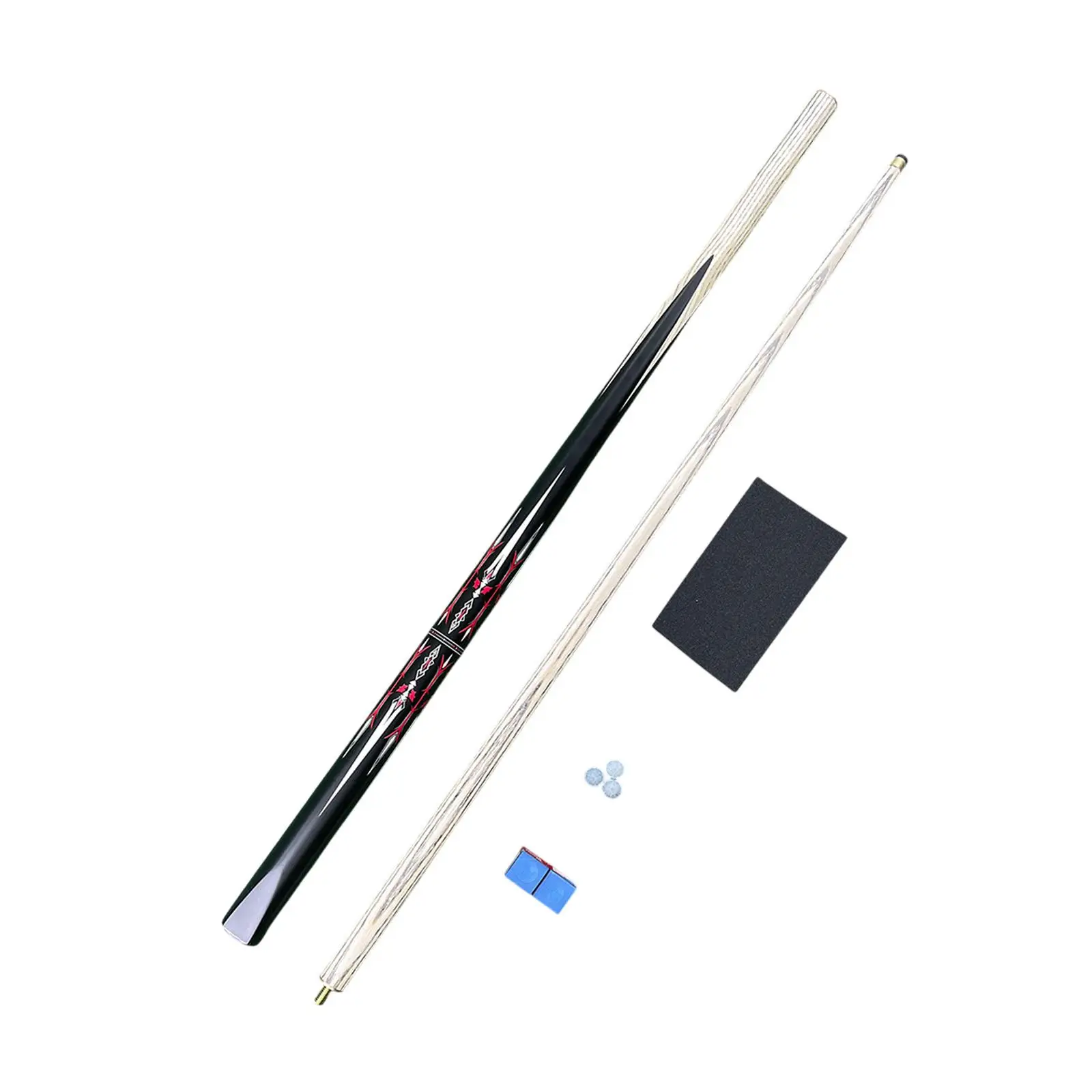 

Pool Cue Stick Snooker Cue 57" 10mm Tip Two Section Billiard Pool Stick Billiard Cue for Adults Billiard Players Competition