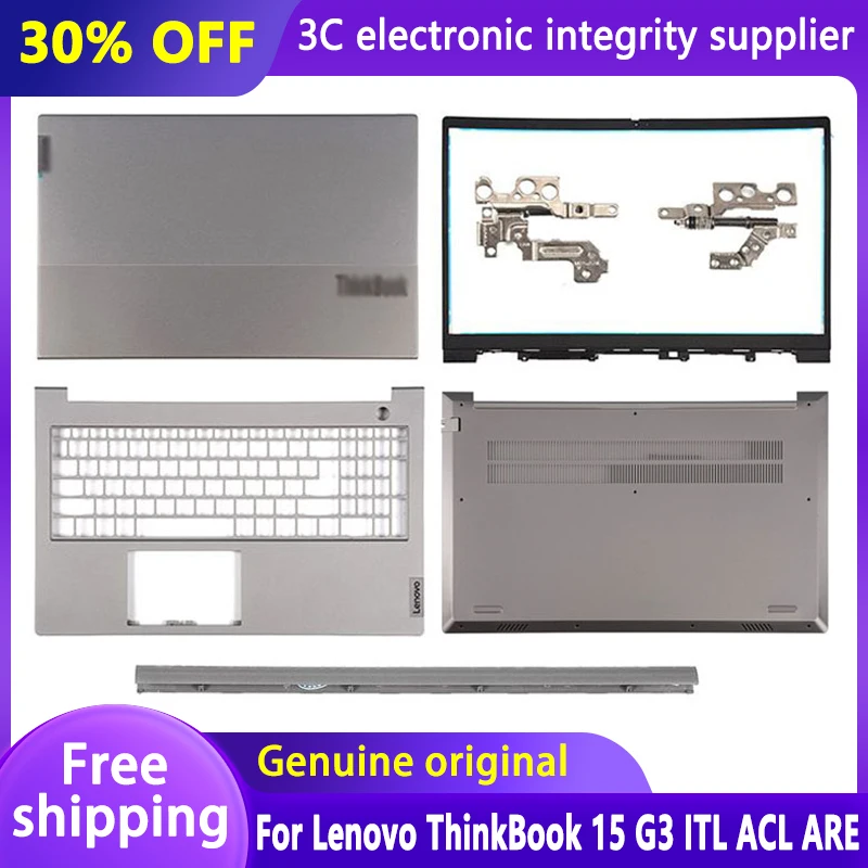 Neue original Laptop LCD Rückseite oben Abdeckung/Front blende/Scharnier/Handballen auflage/unteres Gehäuse für Lenovo Thinkbook 15 g3 itl Thinkbook