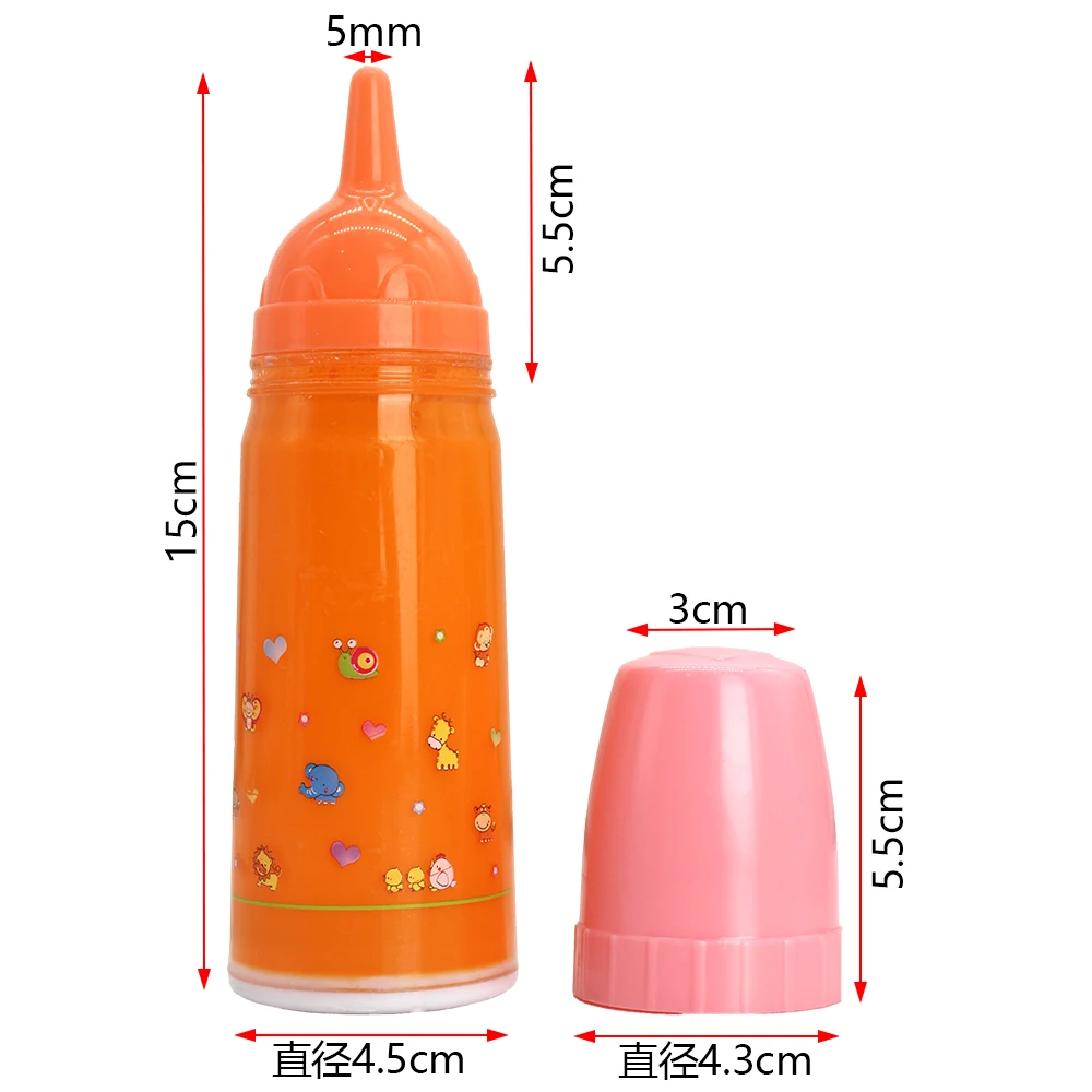 Nueva botella pequeña encantadora apta para muñecas de 43cm y 17 pulgadas, accesorios para muñecas